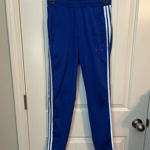 Adidas Originals Unisex Track Pants Blue Size S 3-Stripes Activewear